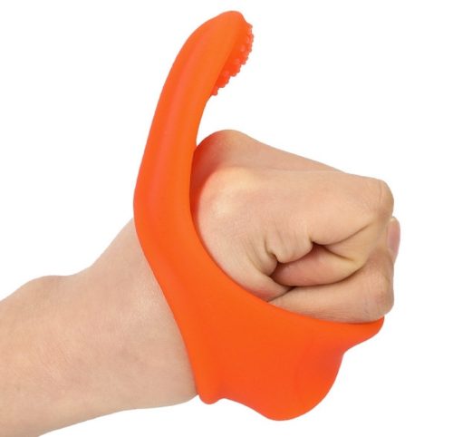 Tiki Dick Orange – soft testicle stretcher in premium style