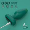 Premium Green Silicone Vibrating Anal Plug 10 x 4.2 cm