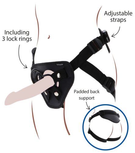 Strap-On Deluxe – premium black strap پن