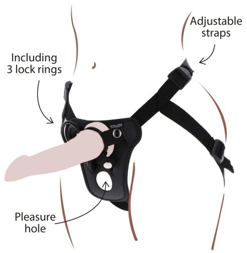 Prémium övvel rögzíthető dildo - élvezetes felfedezés