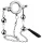 Metal testicular stretcher with 4 balls - 300g premium experience