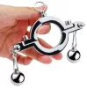 Metal testicular stretcher with 4 balls - 300g premium experience