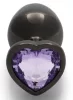 Bijou Heart Gem M – Premium, Black-Purple 7 x 3.3 cm