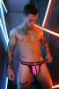 Breedwell Daycrawler – stylish black-pink jockstrap
