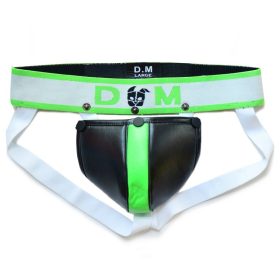   Jockstrap Neo Dungeon – black-fluorescent green men's bottom