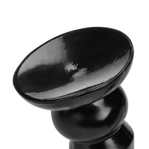 Plug Tower Up S – prémium anál dildó 18 x 5 cm, fekete