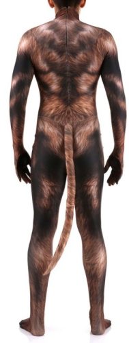 Wolf costume - brown overalls for sensual experiences