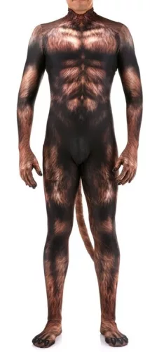 Wolf costume - brown overalls for sensual experiences