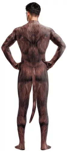 Wolf costume - brown premium overalls