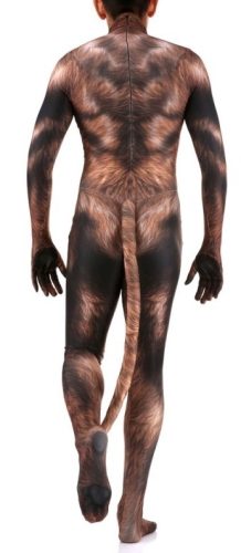 Wolf costume - brown premium overalls