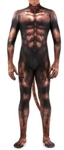 Wolf costume - brown premium overalls