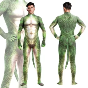 DRAGON Green – green lizard cosplay costume