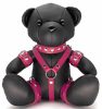 Bendy – premium BDSM teddy bear made of soft leather, pink