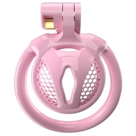 Chastity Cage Belia – Pink, Premium Locking Kit