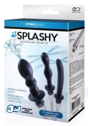 Complete Hydro Splashy – waterproof intimate massage set with 3 nozzles