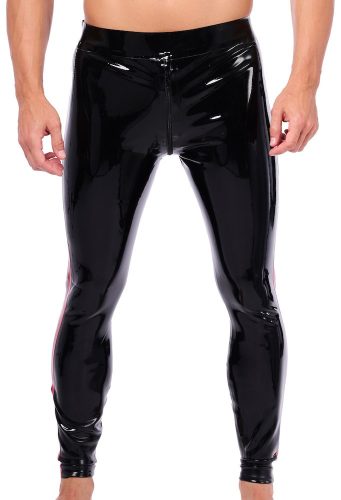 Xrub – black-red latex trousers with front-back zippers