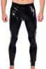Xrub – black and yellow latex trousers with front/back zipper