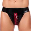 Xrub – black-red latex with jockstrap zipper