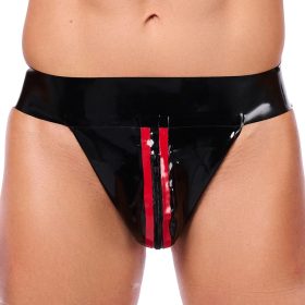 Xrub – black-red latex with jockstrap zipper