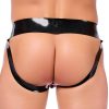 Xrub – black-red latex with jockstrap zipper