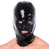 Xrub latex hoodie mask – premium latex experience in black