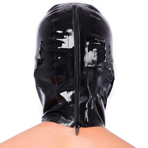 Xrub latex hoodie mask – premium latex experience in black