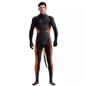   Raccoon Red Panda – stylish cosplay jumpsuit in black and orange