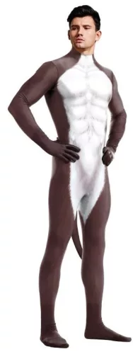 Donkey Cosplay – stylish white-brown jumpsuit