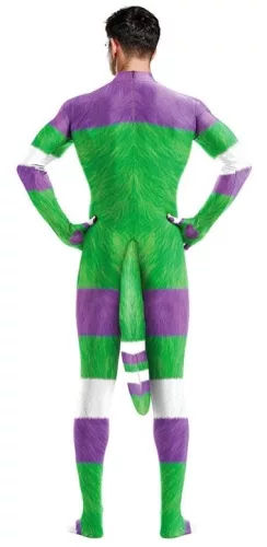 Premium Cartoon Cosplay Overall – in a combination of white, green and purple