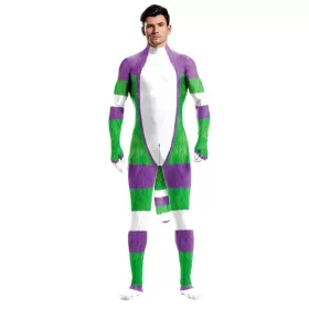Cartoon Cosplay Jumpsuit – White-Green-Purple Jumpsuit