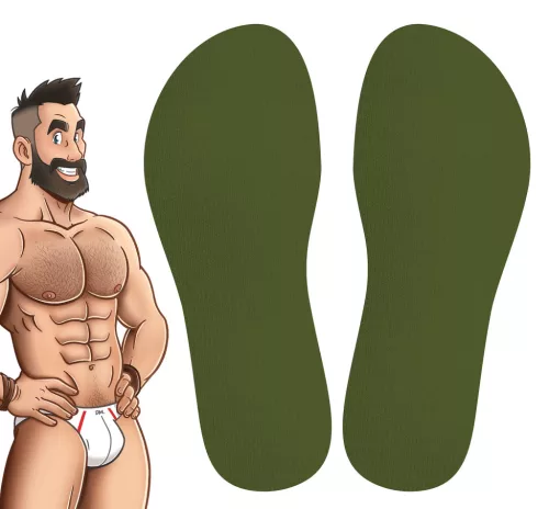 COLORS SneakXX – stylish high-top socks in khaki green