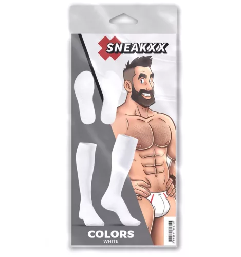 COLORS SneakXX – premium white sports socks