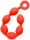 Anal balls - flexible eggs M - 45 x 5 cm - red