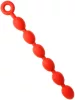 Anal balls - flexible eggs M - 45 x 5 cm - red