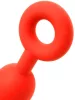 Anal balls - flexible eggs M - 45 x 5 cm - red