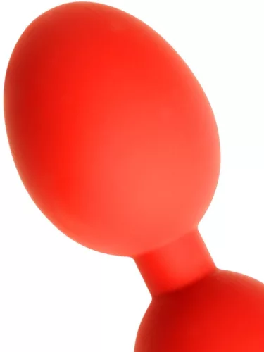 Anal balls - flexible eggs M - 45 x 5 cm - red