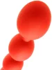 Anal balls - flexible eggs M - 45 x 5 cm - red