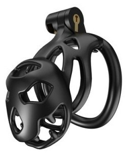 Bouh – premium men's costume accessory lock (8 x 3.5 cm, black)