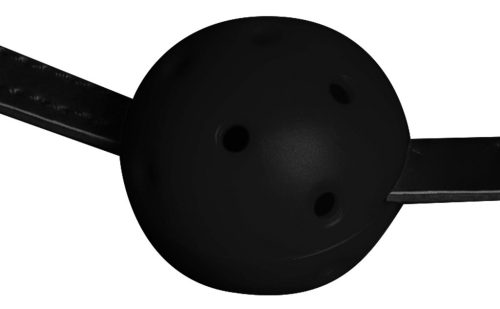 Black head strap and gag - premium pampering