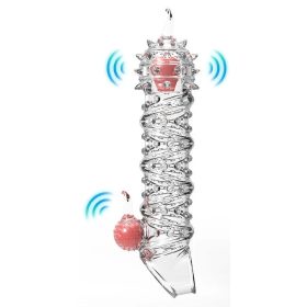   Tortyvizz – Vibrating Penis Finger Tube, 12 x 4 cm, Transparent