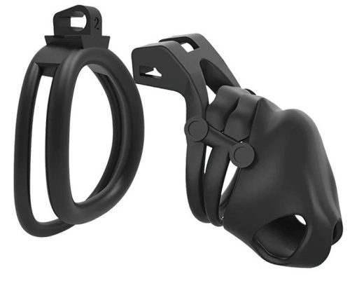 Cage Spino – prémium fekete intim játék 7,5 x 3 cm