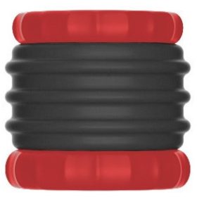 Soqlo ballstretcher – premium black-red penis ring 35 mm