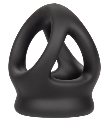 Alpha Dual – Premium Silicone Testicular Stretcher Black