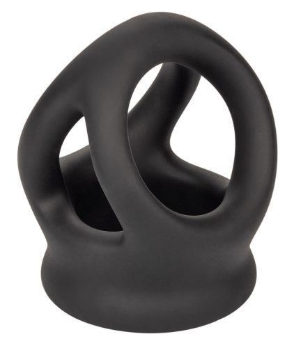 Alpha Dual – Premium Silicone Testicular Stretcher Black