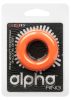 Alpha – premium vibrating penis ring in orange