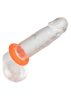 Alpha – premium vibrating penis ring in orange