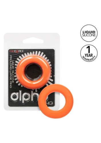 Alpha – premium vibrating penis ring in orange