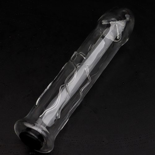 Hollow Glass – üveg dildó 19,5 cm, érzéki kényelemhez