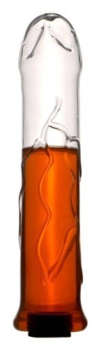 Hollow Glass – üveg dildó 19,5 cm, érzéki kényelemhez