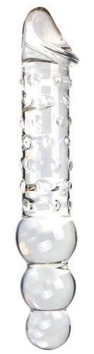 Üveg Dildó Threeball L – érzéki, prémium ingerlés 29 cm hosszú